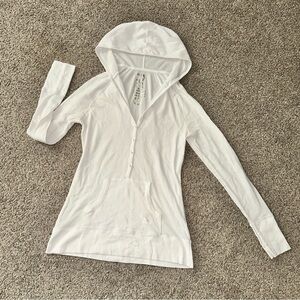 Y2K Nollie Fitted Light-Hoodie Sweatshirt Sweater w/ Hoodie & Kangaroo pocket